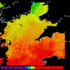 AVHRR sea surface temperature 2014-04-08 – 2014-04-14