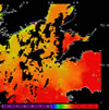 AVHRR sea surface temperature 2014-10-28 – 2014-11-03