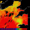 AVHRR sea surface temperature 2014-09-30 – 2014-10-06