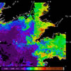 MODIS chlorophyll OC5 2014-08-19 – 2014-08-25
