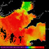 AVHRR sea surface temperature 2014-07-08 – 2014-07-14