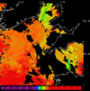 AVHRR sea surface temperature 2014-04-29 – 2014-05-05