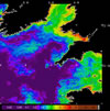 MODIS chlorophyll OC5 2014-06-17 – 2014-06-23